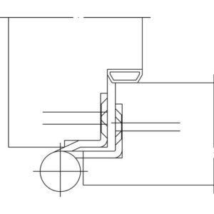 Türband - Türband QF1 STA verz.gefälzte Holzflügel Rollenlänge 140 mm DIN re.SIMONSWERK – Bild 3