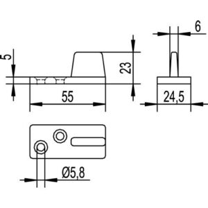 Führungsgleiter - Führungsgleiter 214 Ku.weiß HLT HELM – Bild 3