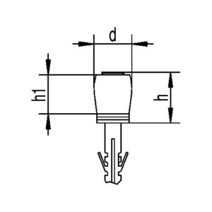 Führungsrolle - Führungsrolle 258 DÜ STA verzinkt,gelb Kunststoffrolle HELM – Bild 3