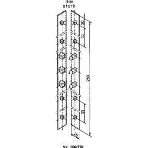 Flachbändersicherung - Flachbändersicherung L.280mm B.20mm S.3mm STA verz.006/770/V SCHNEGEL – Bild 3