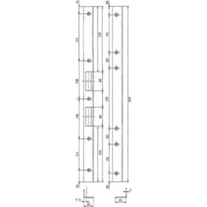 Sicherheitswinkelschließblech - Sicherheitswinkelschließblech L.500mm B.25mm S.3mm STA verz.006/650 SCHNEGEL – Bild 3