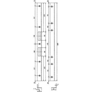 Sicherheitswinkelschließblech - Sicherheitswinkelschließblech L.500mm B.25mm S.2mm VA ma geb.005/3127 SCHNEGEL – Bild 3