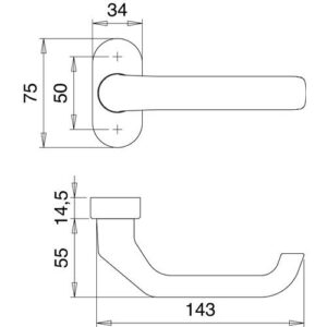Feuerschutzdrückerlochteil - Feuerschutzdrückerlochteil 1200/2133 VA EST gekr.4-KT.9mm EDI – Bild 3