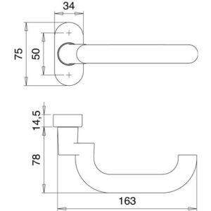 Feuerschutzdrückerlochteil - Feuerschutzdrückerlochteil 1430/2133 VA EST ger.4-KT.9mm EDI – Bild 3