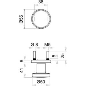 Türknopf - Türknopf K7/052/02 VA F00 ger.Kno.EDI – Bild 3