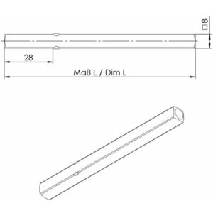 NW Vierkant Vollstift verzinkt  - 8x110mm STA OGRO – Bild 3