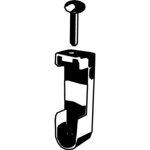 Schrankrohrlager - Schrankrohrlager 11118 Zinkdruckg.vern.Wm.30x15mm PG – Bild 3