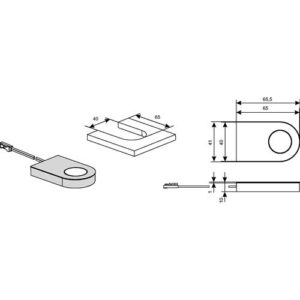 Anbauleuchte - Anbauleuchte Glaspoint Warmweiß od.Emotion 12 V 0,8 W Rahmen Edelstahlfarben L&S – Bild 3