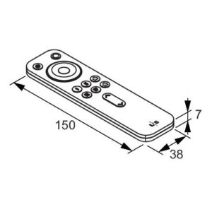 LED Funkfernbedienung - LED Funkfernbedienung Ser.Frankfurt 4-Kanal weiß L&S – Bild 3