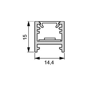 LED Leuchtenprofil - LED Leuchtenprofil Bali Bali Aufbau Alu.EV1 L&S – Bild 3