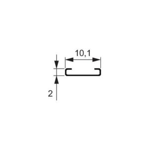 LED Flexiadapter - LED Flexiadapter f.Nutprofil L.2000mm grau L&S – Bild 3