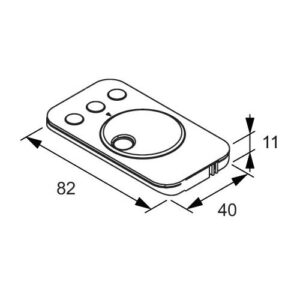LED Funkfernbedienung - LED Funkfernbedienung Ser.Frankfurt inkl.Wandhalterung 1-Kanal weiß L&S – Bild 3