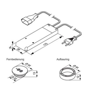 HV-Funkschalterset - HV-Funkschalterset 230 V 575 W weiß L&S – Bild 3