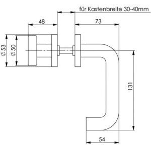 Wechselgarnitur - Wechselgrt.VA D/K o.Zylinderrosette o.DIN L/R AMF – Bild 3