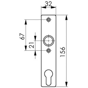 Zylinderkurzschild - Zylinderkurzschild 427Z VA ma PZ 72mm AMF – Bild 3