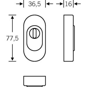 Schutzrosette - Schutzrosette 73 3249 VA 6204 ov.m.ZA S.16mm FSB – Bild 3