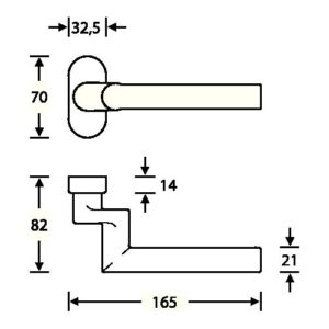 Feuerschutzdrückerlochteil - Feuerschutzdrückerlochteil 06 1076 VA 6204 ger.4-KT.9mm FSB – Bild 3