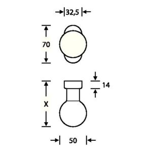 Profiltürknopf - Profiltürknopf 07 0802 Material VA 6204 4-KT.8mm fest/drehbar FSB – Bild 3