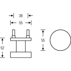 Türknopf - Türknopf 23 0829 03400 VA 6204 Aufnahme M12 ger.FSB – Bild 3