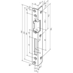 Sicherheits-Winkelschließblech - Sicherh.-Winkelschließbl.069 S.3mm VA ma DIN R ASSA ABLOY – Bild 1