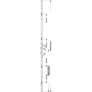 Sicherheitstürverschluss - Sicherheitstürverschluss Secury Rollenzapfen PZW 16/65/92/10mm F-St.silber BKS – Bild 3