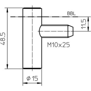 Rahmenteil - Rahmenteil V 8000 WF U STA vern.f.3tlg.Stahlzargen Nachrüstband SIMONSWERK – Bild 3