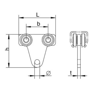 Rollapparat - Rollapparat 1110 1110 f.Pro 100 STA verzinkt,gelb 45kg HELM – Bild 3