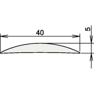 Aluschwelle - Aluschwelle 090 3-111 L.1090mm B.40mm Alu.silber elox.ATHMER – Bild 1