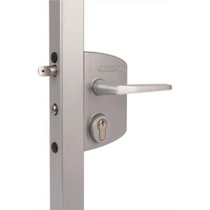 Industrieschloss - Industrieschloss grau 4-Loch Mont.f.60-80mm Profile LOCINOX – Bild 1