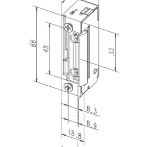 Türöffner 118 A71 10 - 24 AC/DC  - ohne Entriegelung für Arbeiststrom – Bild 2