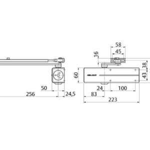 Assa Türschliesser DC 200  - Farben weiss, silber, braun und schwarz – Bild 2