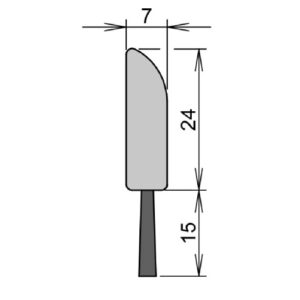 Athmer Bürstendichtung Super 1000 mm - braun und weiss – Bild 2