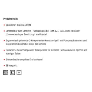 Bessey EZL45-8 Einhandzwinge Large – Bild 2