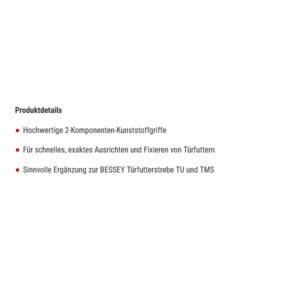 Bessey Türfutter-Richtzwinge – Bild 2