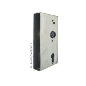 Bever Gittertor Hakenfallenschloss 60/72/8 mm  - Rohr 50 mm incl Kasten 560591PS – Bild 2