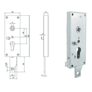 Bever Garagentorschloss - 8004 PZ – Bild 1