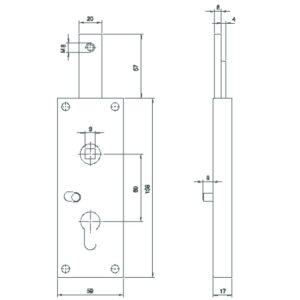 Bever Garagentorschloss - 8101 – Bild 2