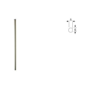 Drehstangen 6 mm BMB vernickelt - Längen 1000 - 1500 mm – Bild 1