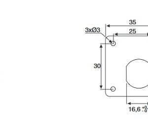 Verdrehsicherung zum schrauben BMB 1974.411 vern. - Loch 16,6 x 19,1 mm – Bild 1