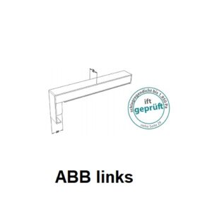 Gleitabschluß GL 1 - GL1 40/440 EV 1 silber rechts – Bild 1