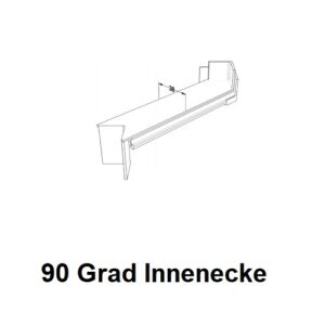 Gleitverbinder Innenecke 90° - GLI 40/380 RAL 9016 – Bild 1