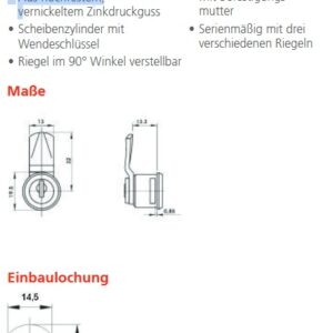 Hebelzylinder Burg Wächter Point 92 verschiedenschliessend – Bild 4