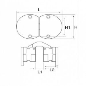 Tischband Messing blank - 67,5/67,7 x 11 mm – Bild 2