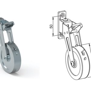 Schwenkwickler Eckermann  - 7,5 mtr schwenkb. vernickelt – Bild 1