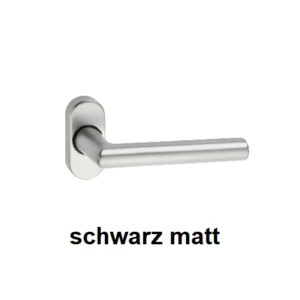 Edi Metalltürdrücker L Form schwarz Serie Ares - Edi 8 mm VKT 108/2033 F 44 – Bild 1