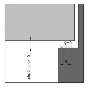 Renovierungsdichtung Ellenflex P - 7,5 mtr weiß Luft 3 - 5 mm – Bild 1