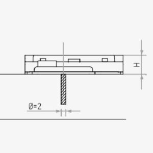 Montageplatten FGV Omnia L mit Excenter - 2 mm zum schrauben – Bild 3