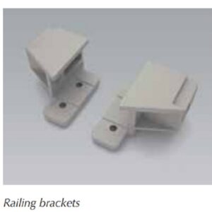 Ten Relingbügelset für hintere Befestigung grau FGV – Bild 1