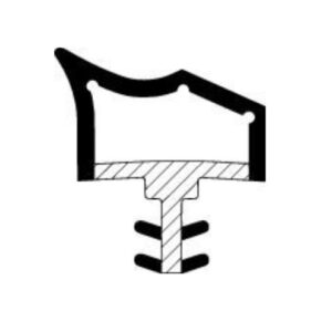 Zimmertürdichtung mit Lippe ADTP 433 - in vielen Farben – Bild 1