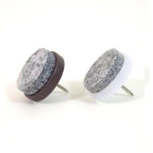 Filzgleiter Kunststoff - 17 mm weiss zum nageln – Bild 1